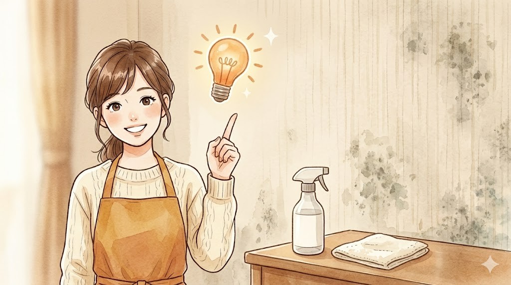 人差し指を立ててポイントを伝える女性のイラスト