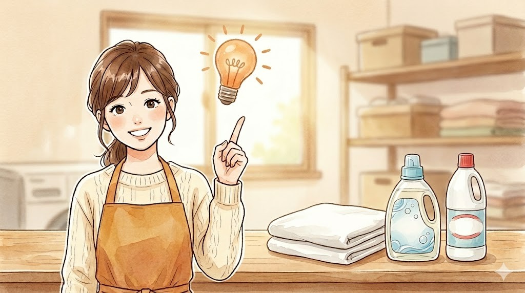 人差し指を立ててポイントを伝える女性のイラスト